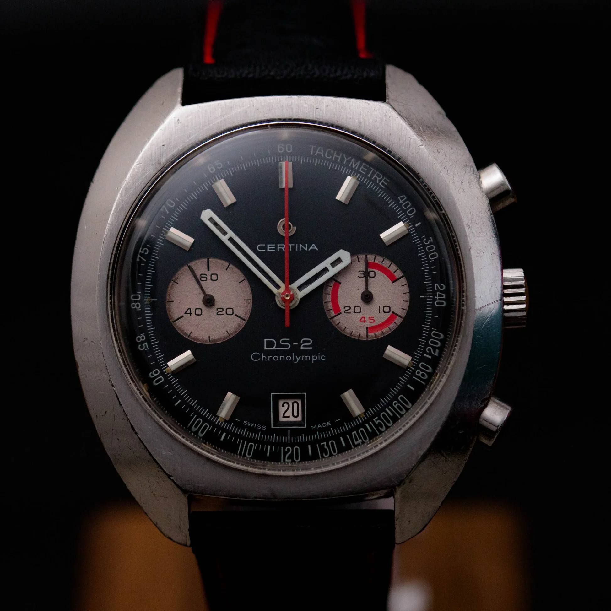 Certina DS-2 Chronolympic Chronograph Vintage Klocka